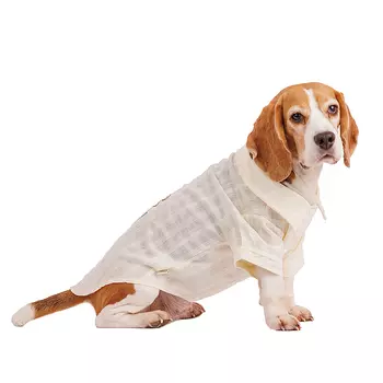 RURRI Футболка для собак Pure Sun, 2XL, белая с цветком (унисекс)