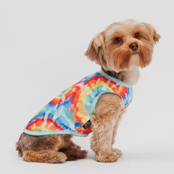 RURRI Футболка для собак Хиппи яркие краски, S