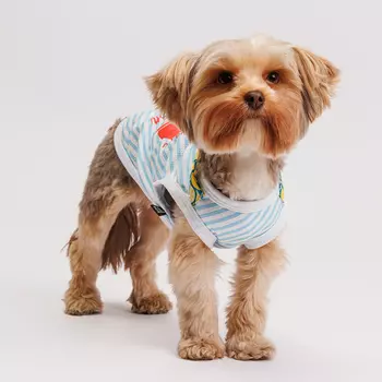 Rurri Футболка с галстуком Cool голубая M