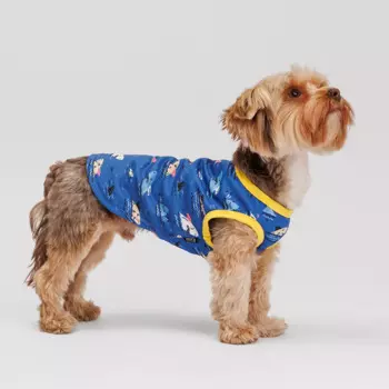 Rurri Футболка синяя с акулами охлаждающая S