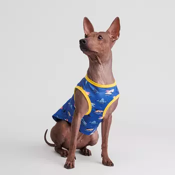 Rurri Футболка синяя с акулами охлаждающая XL