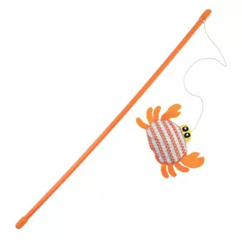 Rurri Игрушка-дразнилка для кошек Краб, 8x8x40 см