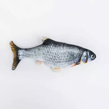 RURRI Игрушка для кошек Рыба с двигающимся хвостом, 25 см