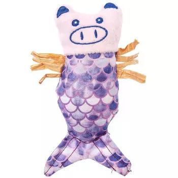 Rurri Игрушка для кошек Свинка-русалка 10,5х13,2 см Sun-Sea
