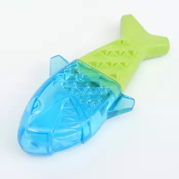 RURRI Игрушка для собак Акула с эффектом охлаждения, 18х9х4 см