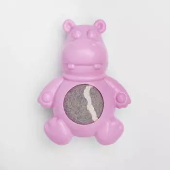 Rurri Игрушка для собак Бегемотик с теннисным мячом, 10х7,5х4 см