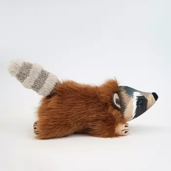 RURRI Игрушка для собак Енот, 29,5х9,5х8 см