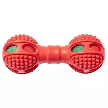 Rurri Игрушка для собак Гантель с мячами, 15 см