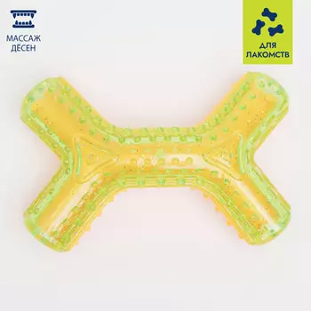 RURRI Игрушка для собак Кость для лакомств, 16,5х10,5х4 см