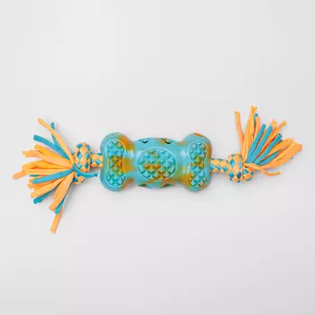 Rurri Игрушка для собак Косточка на веревке, 30х6,5х4 см