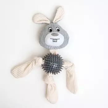 RURRI Игрушка для собак Кролик с мячом, 41 см