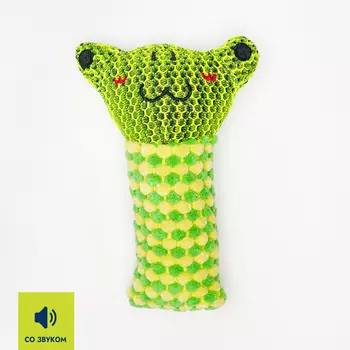 RURRI Игрушка для собак Лягушонок, 4,5х9,5х4,5 см