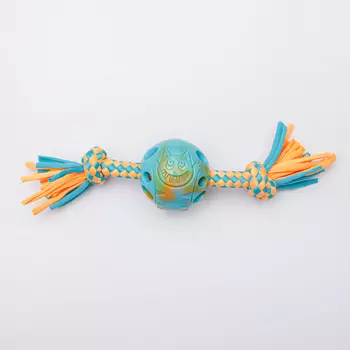 RURRI Игрушка для собак Мяч на веревке, 28х6,5х6,5 см