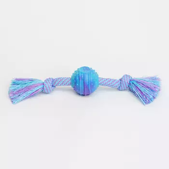 RURRI Игрушка для собак Мяч на веревке, 28х6,5 см