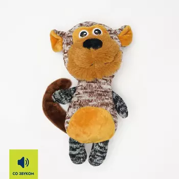 RURRI Игрушка для собак Обезьянка, 19х10х7 см