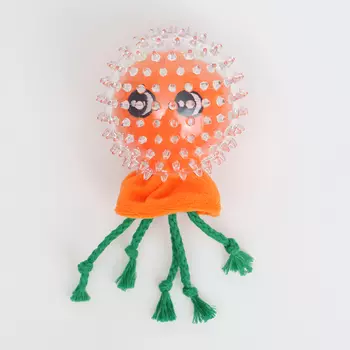 RURRI Игрушка для собак Осьминог в мячике, 13,5х8,5х8,5 см