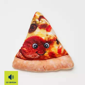 RURRI Игрушка для собак Пицца, 12х13х3 см