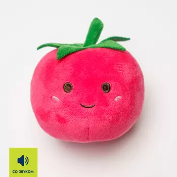 RURRI Игрушка для собак Помидор, 10х9,5х9,5 см