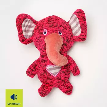 RURRI Игрушка для собак Слоник, 17х16х7 см