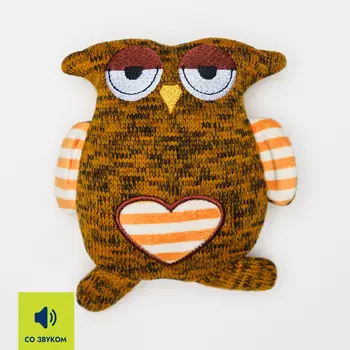 RURRI Игрушка для собак Сова, 14х12х4,5 см