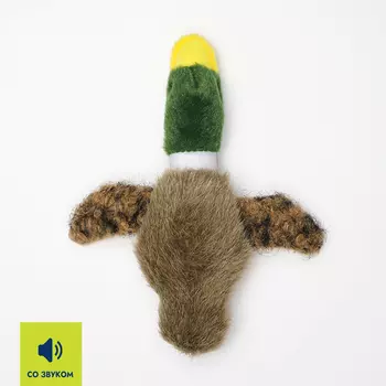 RURRI Игрушка для собак Утка, 13х12х3 см