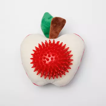 Rurri Игрушка для собак Яблоко с мячом, 15х14х9,5 см