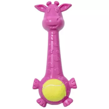 RURRI Игрушка для собак Жираф с мячом, 27,5 см