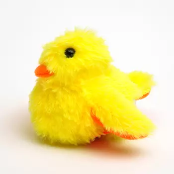 RURRI Игрушка интерактивная для кошек Утенок, длина по крыльям 13 см, длина от клюва до хвоста 10,5 см, высота 10 см