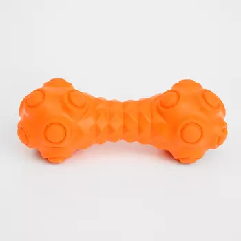 RURRI Игрушка из каучука для собак Гантель, 15х6 см
