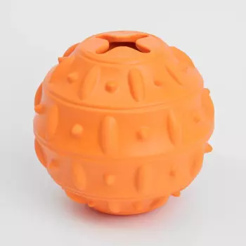 RURRI Игрушка из каучука для собак Мяч для лакомств, 8х8х7,5 см