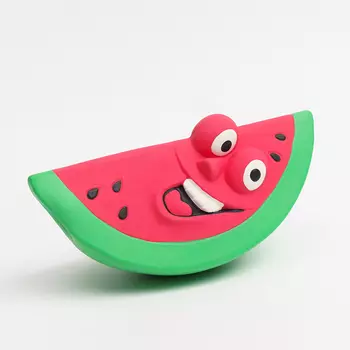 RURRI Игрушка из латекса для собак Арбуз, 15,5х7,3х7 см