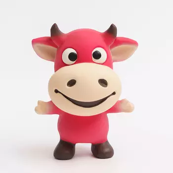 RURRI Игрушка из латекса для собак Бык, 10,5х8х6,5 см