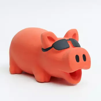 RURRI Игрушка из латекса для собак Поросёнок, 19,5х8,5х10 см