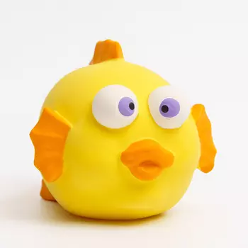 RURRI Игрушка из латекса для собак Рыбка, 11,8х8,2х9 см