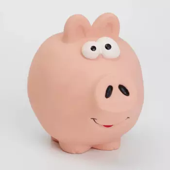 RURRI Игрушка из латекса для собак Свинка, 9,5х11х8 см