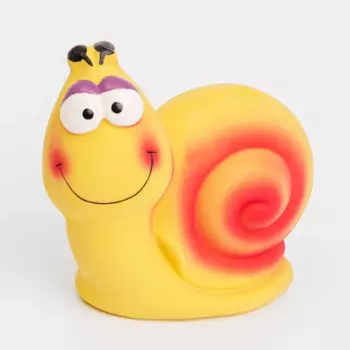 RURRI Игрушка из латекса для собак Улитка, 11,8х10,8х6 см