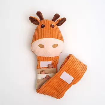 RURRI Игрушка с кармашками для лакомств для собак Жираф, 66 см