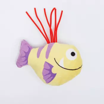 Rurri Игрушка с шуршащим материалом для кошек Рыбка, 11,5х9,5х3,5 см