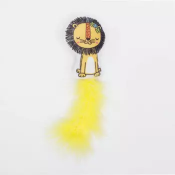 Rurri Игрушка с шуршащим материалом для кошек Львенок, 18х6х2,5 см