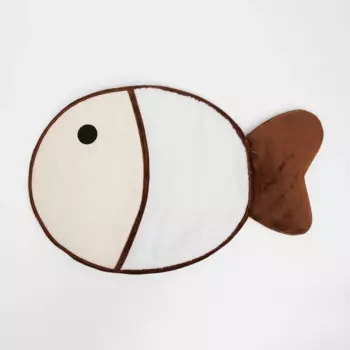 Rurri Когтеточка-коврик Рыбка, 66х40х1,5 см