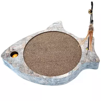 Rurri Когтеточка Рыба с игрушкой 41,5х33 см Save-the-planet