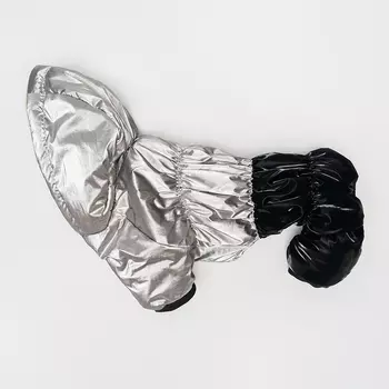RURRI Комбинезон для собак, 2XL, серебряно-черный