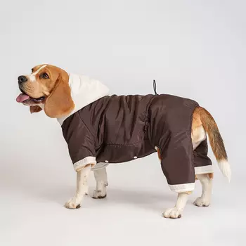 RURRI Комбинезон для собак, 4XL, серый (девочка)