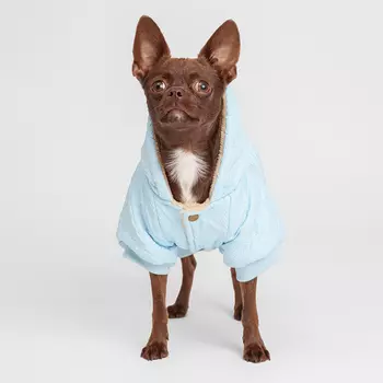 RURRI Комбинезон для собак, M, голубой (мальчик)