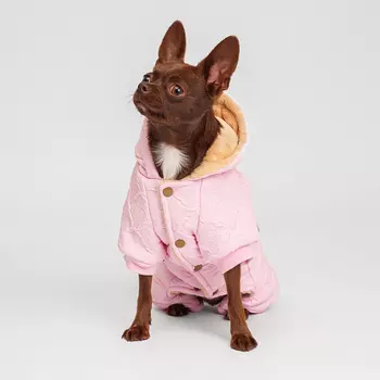 RURRI Комбинезон для собак, M, розовый (девочка)