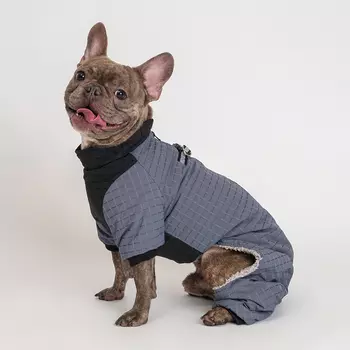 RURRI Комбинезон на замке для собак, 2XL, синий