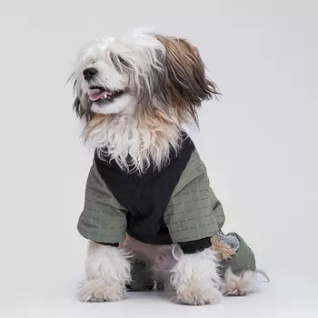 RURRI Комбинезон на замке для собак, XL, зеленый