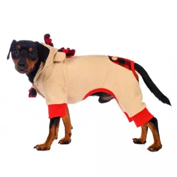 Rurri Костюм для собак бежевый с клеткой L