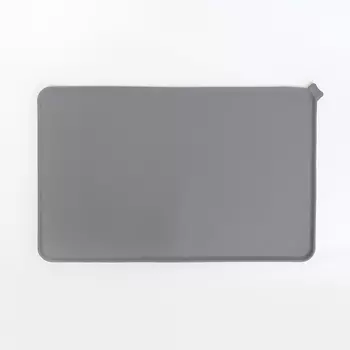 RURRI Коврик под миски силиконовый, 50х31 см, серый