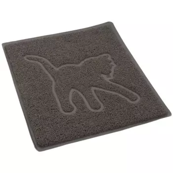 Rurri Коврик под туалет с киской, серый, 48х35,5см